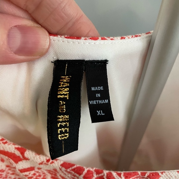 Want and Need red and white striped tank dress size XL NWT - Picture 3 of 8